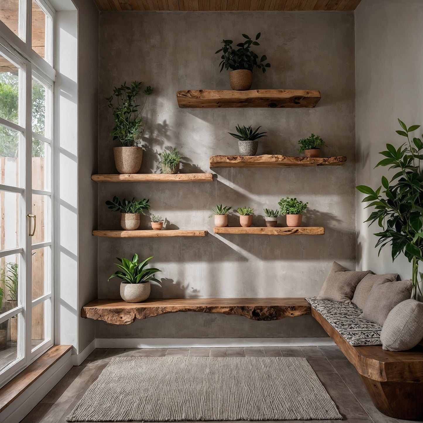 Nestora Floating Shelf – Handmade Live Edge Wall-Mounted Bookshelf For Kids & Home Decor - Bespoke Wood TTK