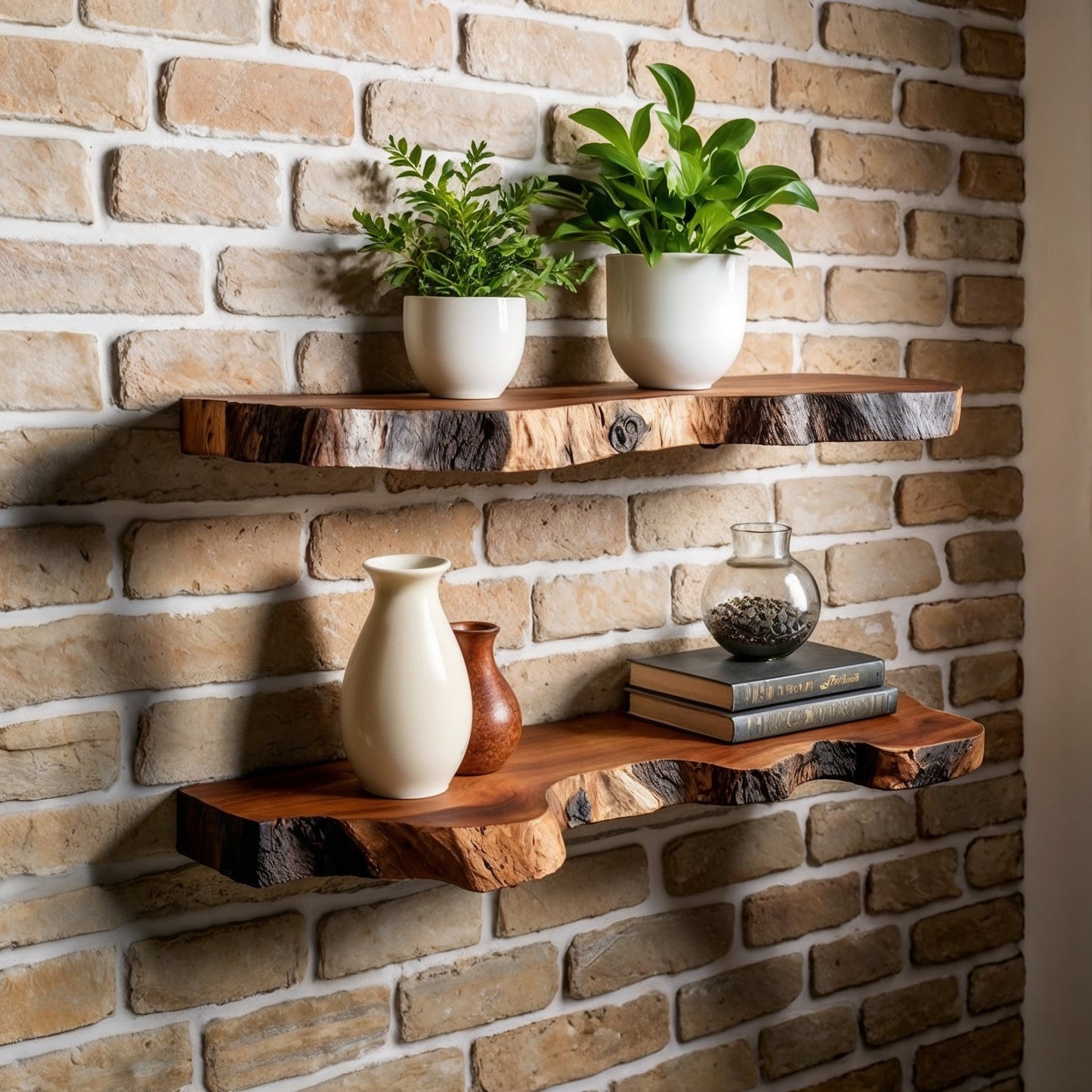 TimberHold – Live Edge Floating Shelf | Solid Wood Wall Shelves - Bespoke Wood TTK