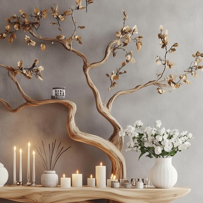 BranchForm Tree Console Table – Organic Sculptural Wood Entryway Table for Japandi & Wabi-Sabi Inspired Decor - Bespoke Wood TTK