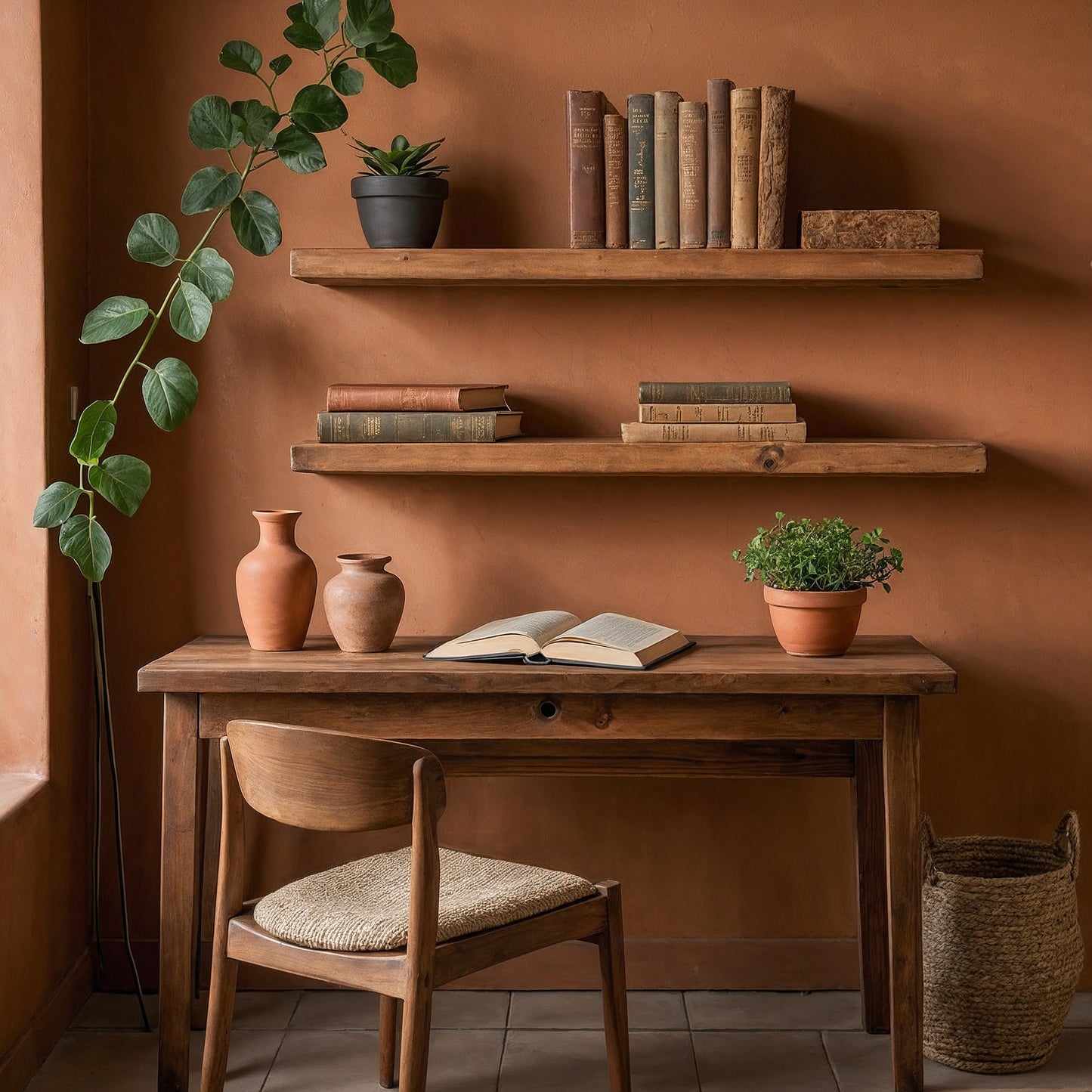 TimberFold Floating Shelf – Handmade Rustic Long Wood Shelf With Hidden Bracket - Bespoke Wood TTK