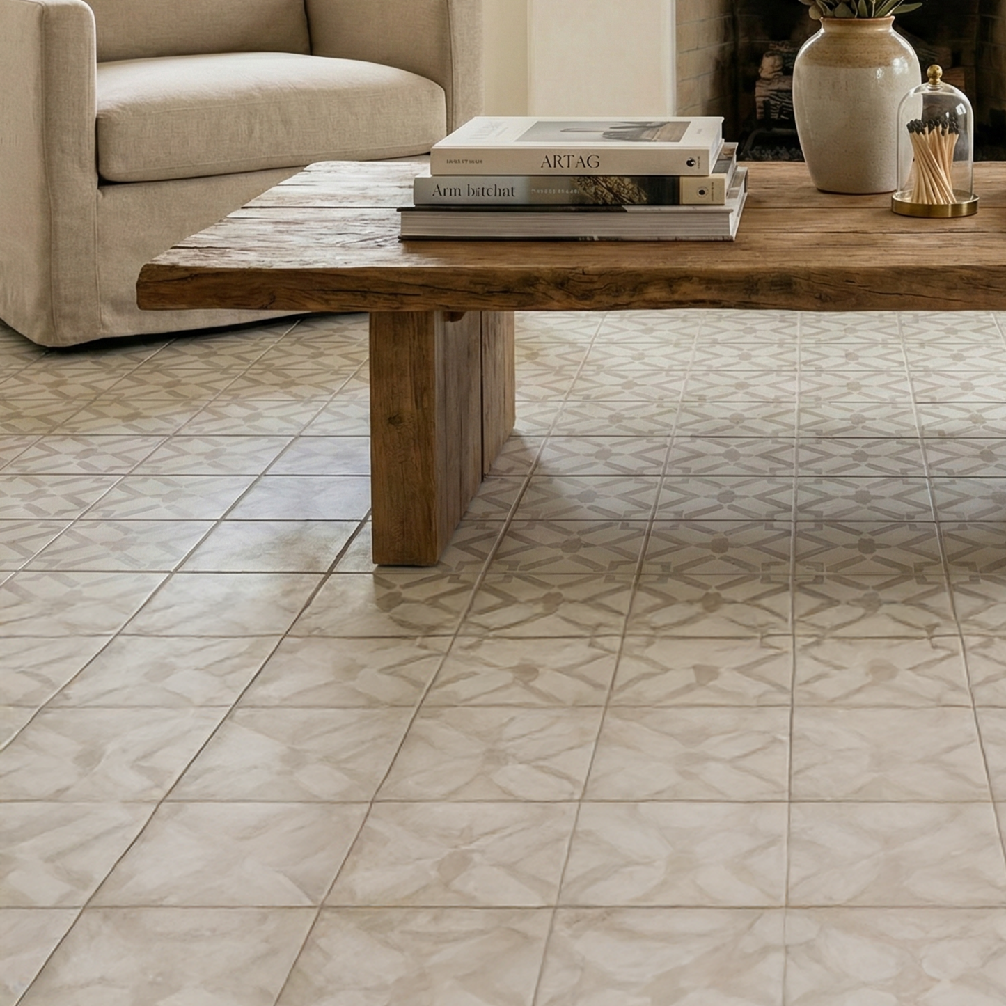 Live Edge Solid Wood Coffee Table – Rustic Solid Wood Slab Table, Handmade Low Dining & Living Table - Bespoke Wood TTK