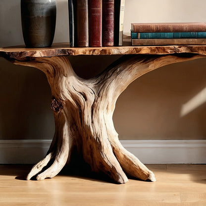 RootHarbor Console Table – Handmade Reclaimed Wood Entryway Table - Bespoke Wood TTK