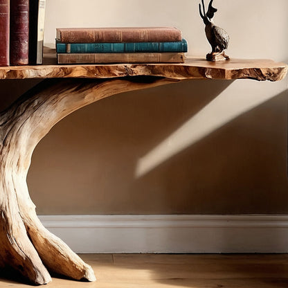 RootHarbor Console Table – Handmade Reclaimed Wood Entryway Table - Bespoke Wood TTK