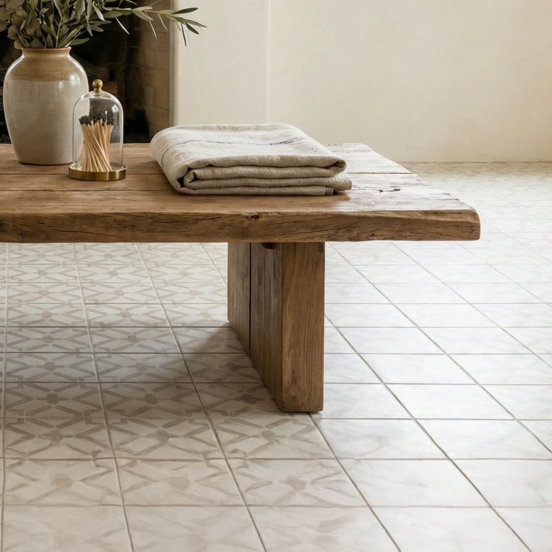 Live Edge Solid Wood Coffee Table – Rustic Solid Wood Slab Table, Handmade Low Dining & Living Table - Bespoke Wood TTK