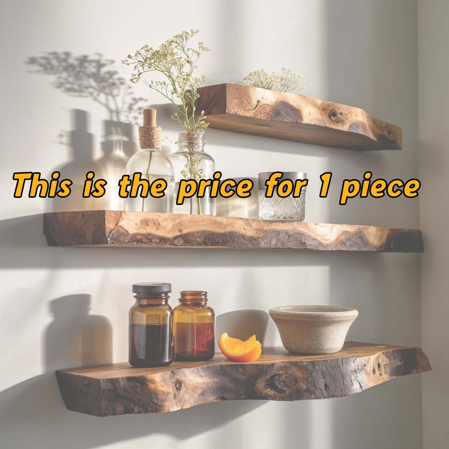 TimberNest – Handcrafted Rustic Corner Wooden Shelf for Elegant Storage