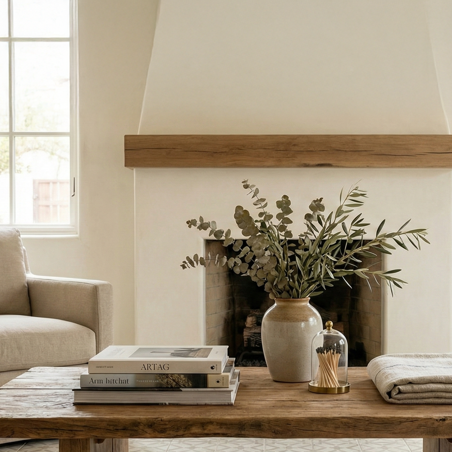 Live Edge Solid Wood Coffee Table – Rustic Solid Wood Slab Table, Handmade Low Dining & Living Table - Bespoke Wood TTK