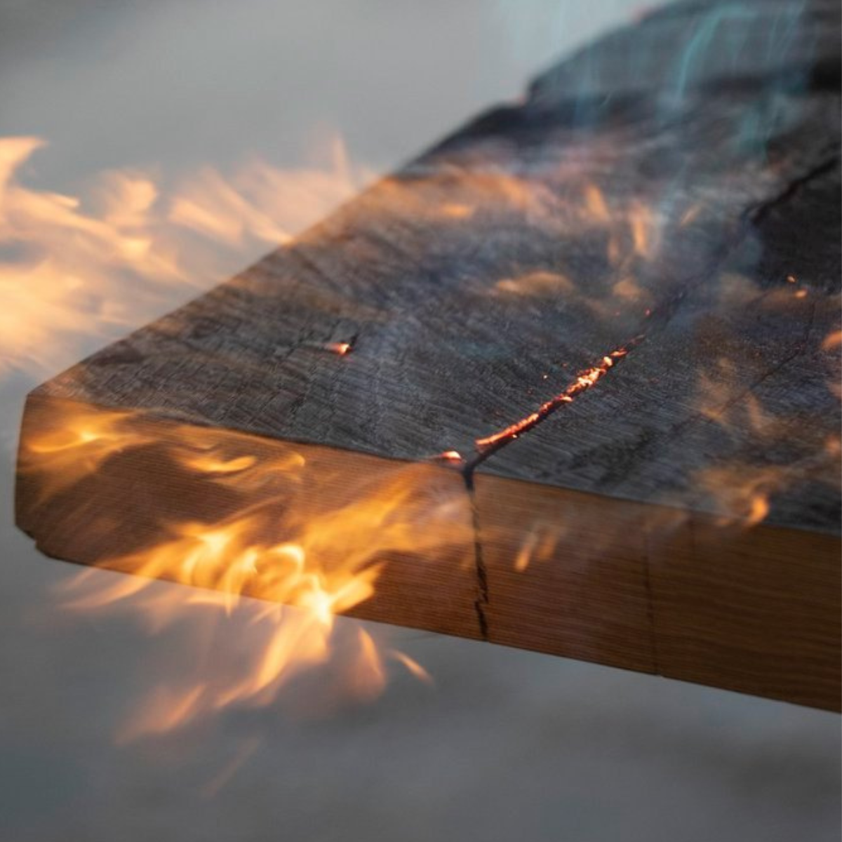 Live Edge Solid Wood Coffee Table – Rustic Low Dining & Living Room Table, Handmade Reclaimed Wood - Bespoke Wood TTK