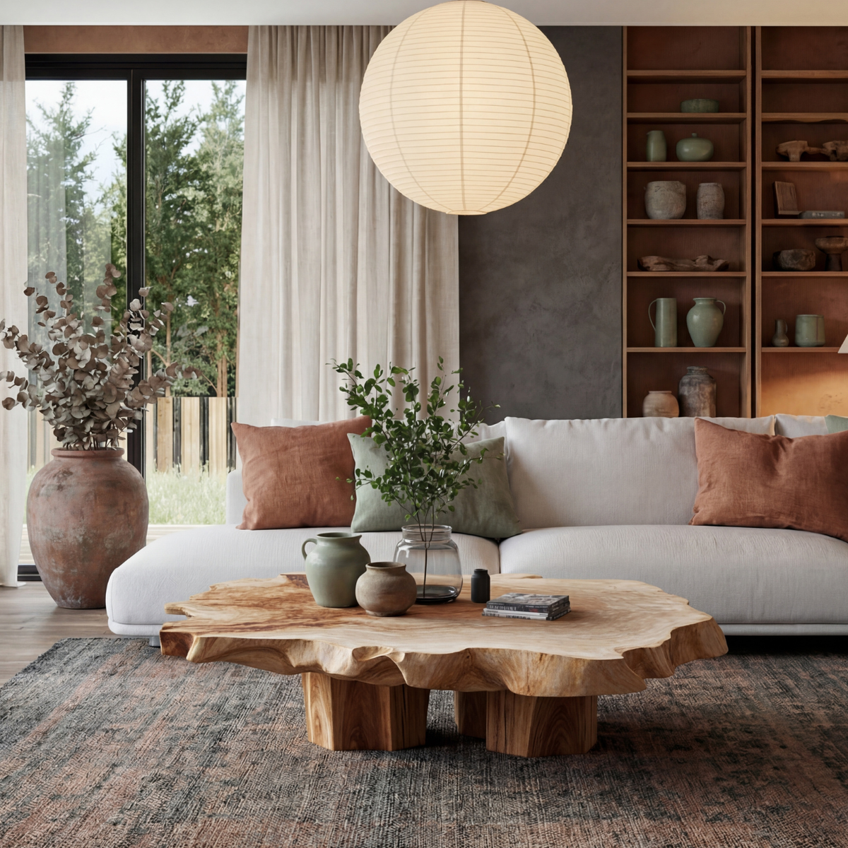 Handcrafted Live Edge Coffee Table – Unique Solid Wood Centerpiece - Bespoke Wood TTK