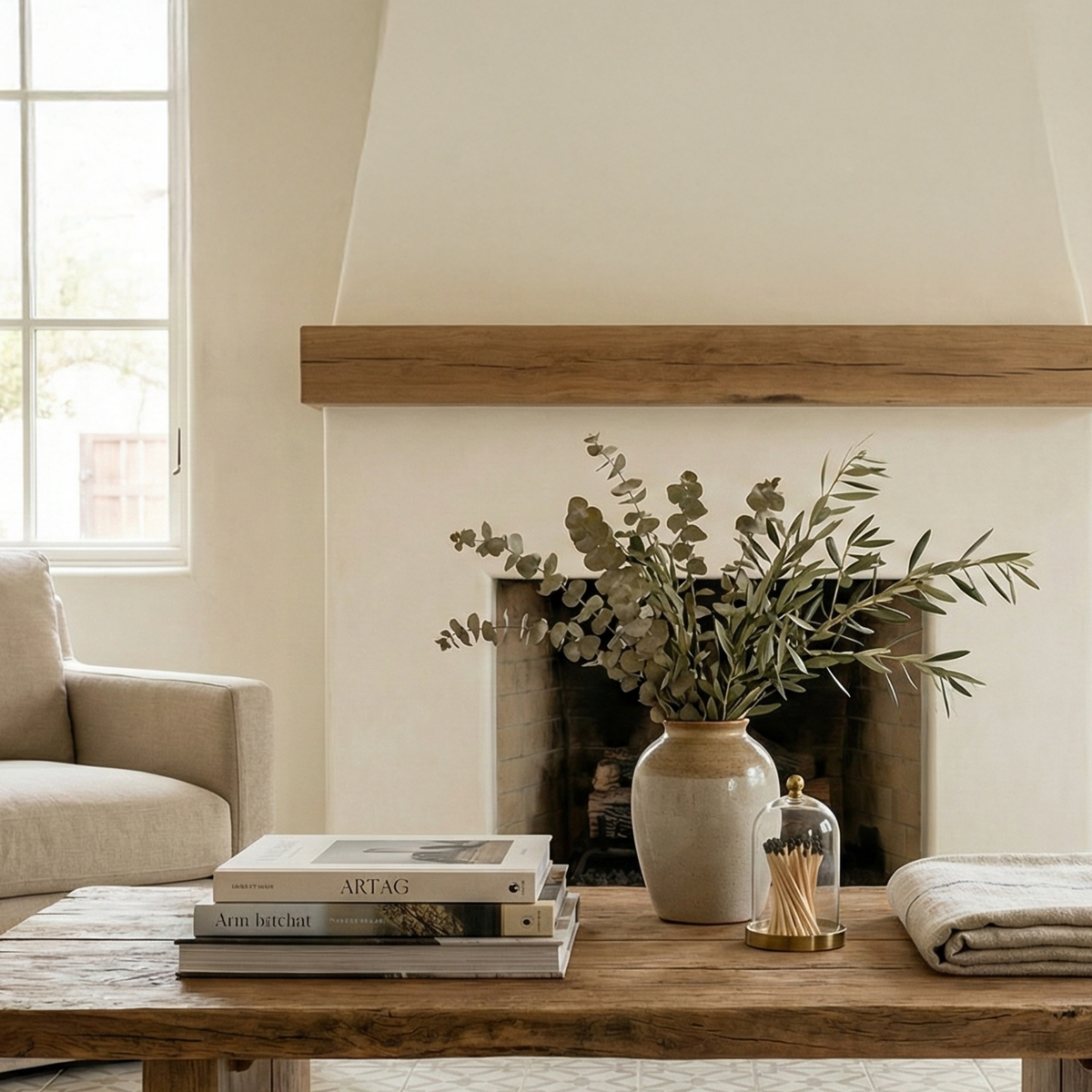 Live Edge Solid Wood Coffee Table – Rustic Solid Wood Slab Table, Handmade Low Dining & Living Table - Bespoke Wood TTK